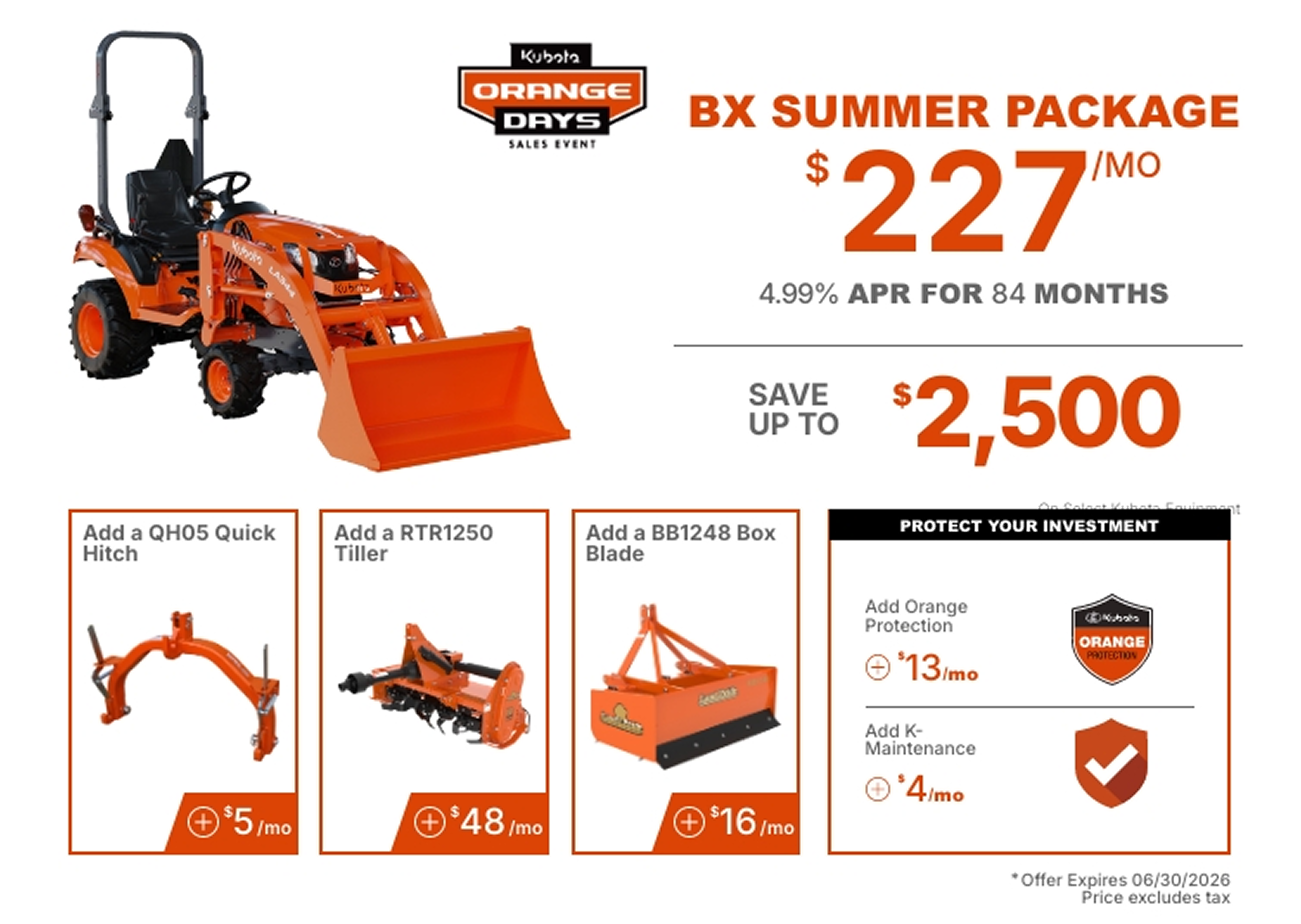 BX Summer Offer